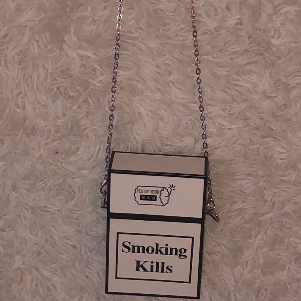 White Clutch cigarette purse